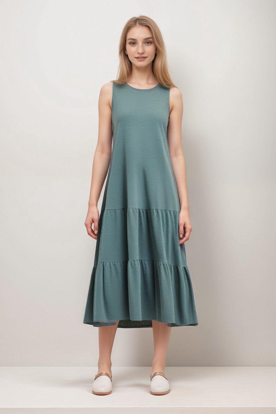 Demi Khaki Layering Dress