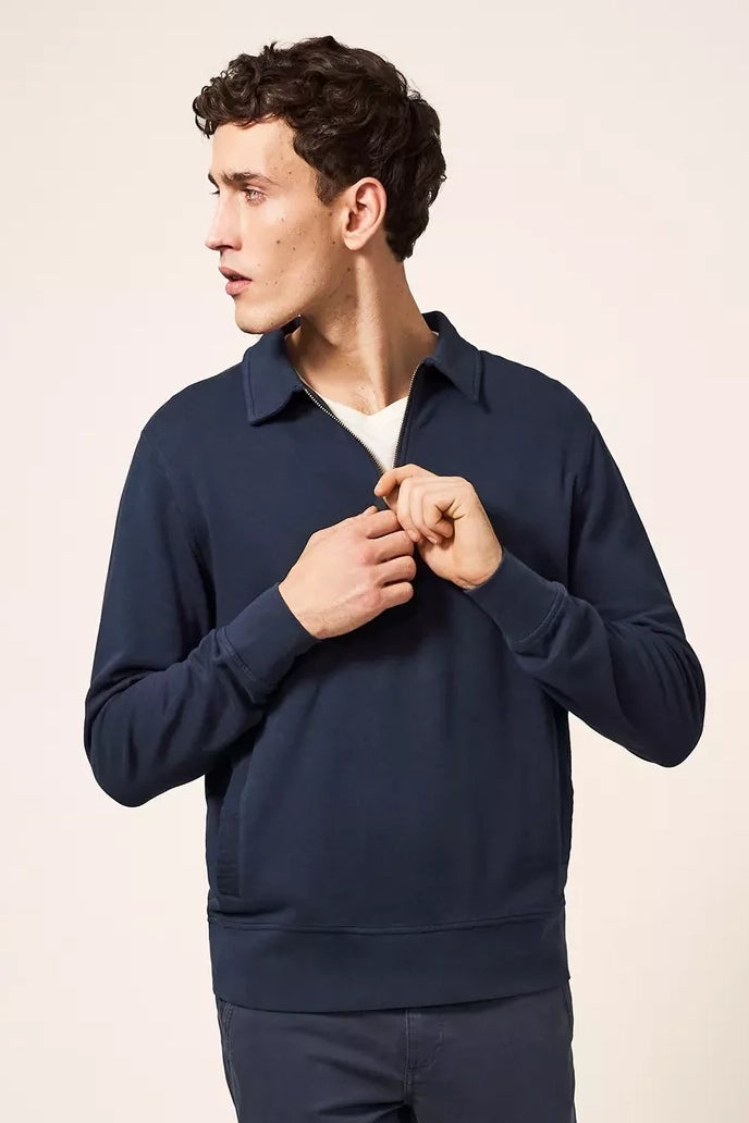 Ashburton White Crewneck Sweatshirt