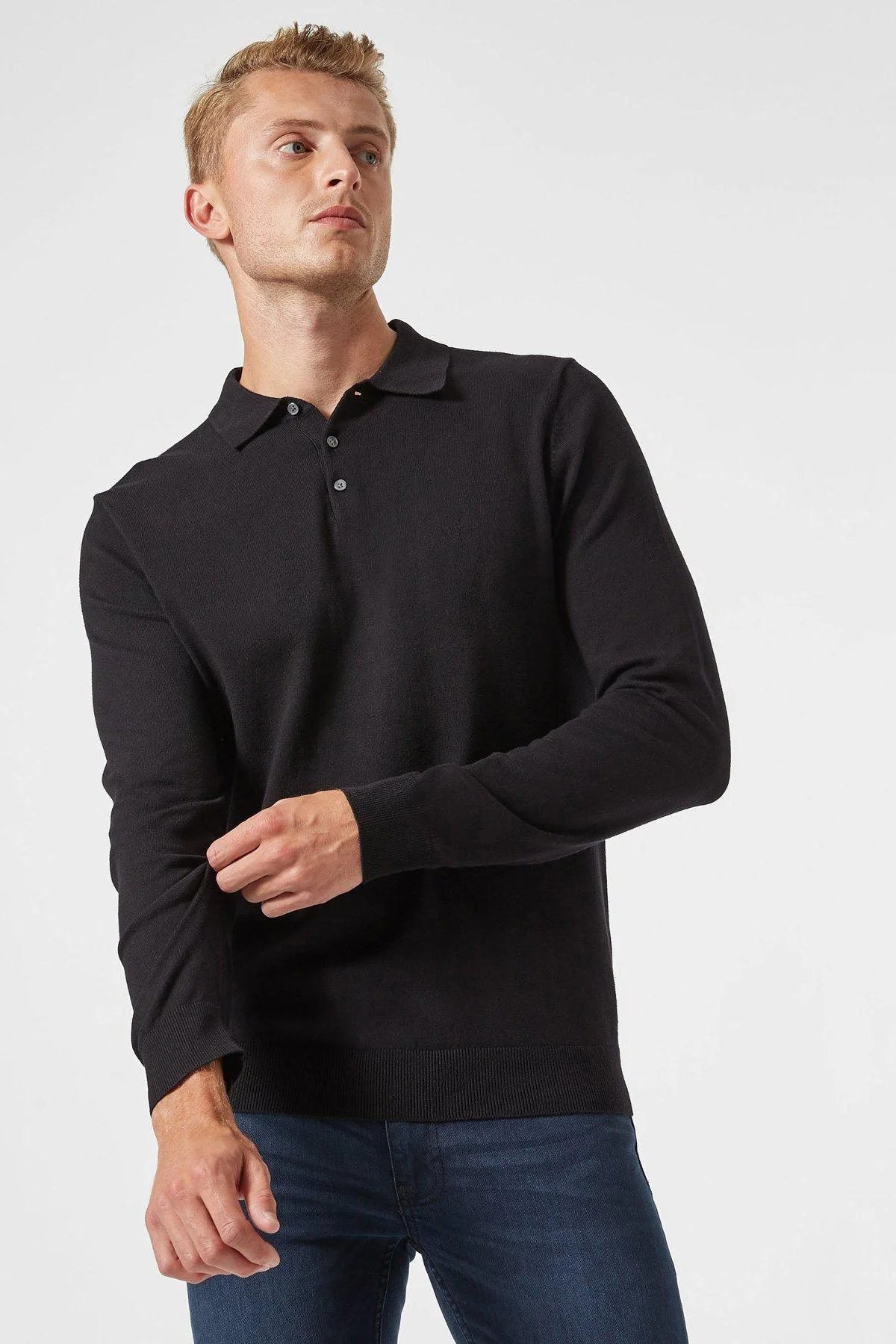 Burton Fine Knit Polo Shirt Black / XS
