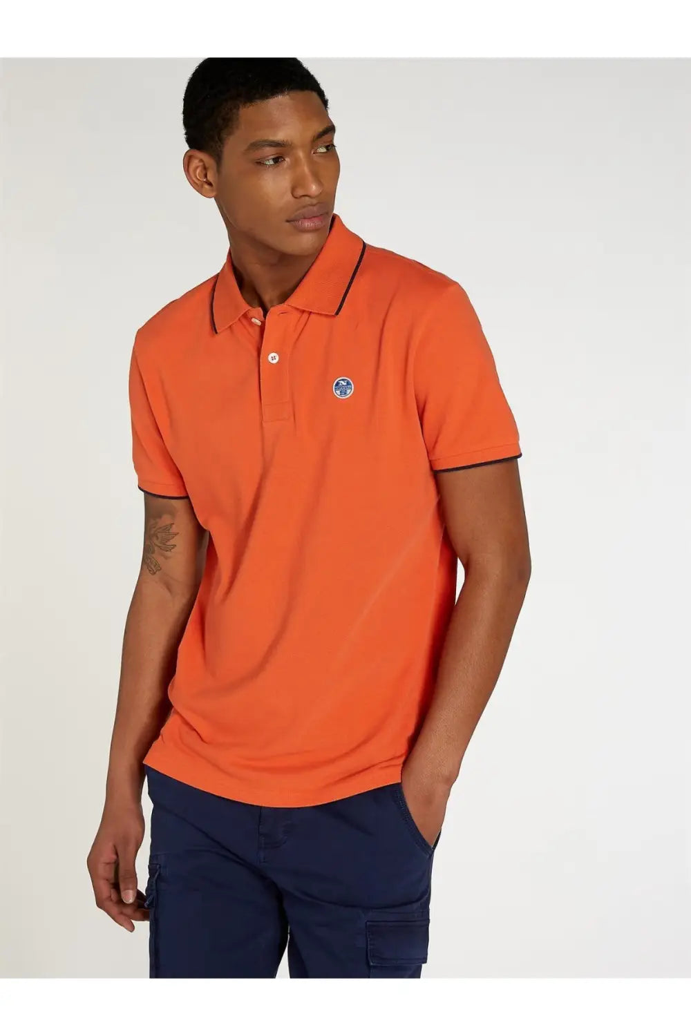 North Sails Cotton Pique Polo Shirt Orange / S / Legacy