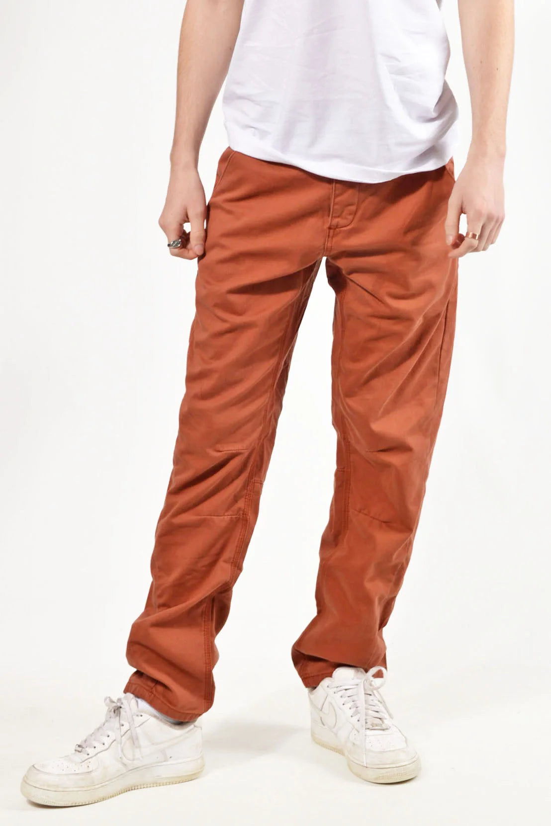 Crafted Twist Leg Chino Jeans Rust / 26 / 30