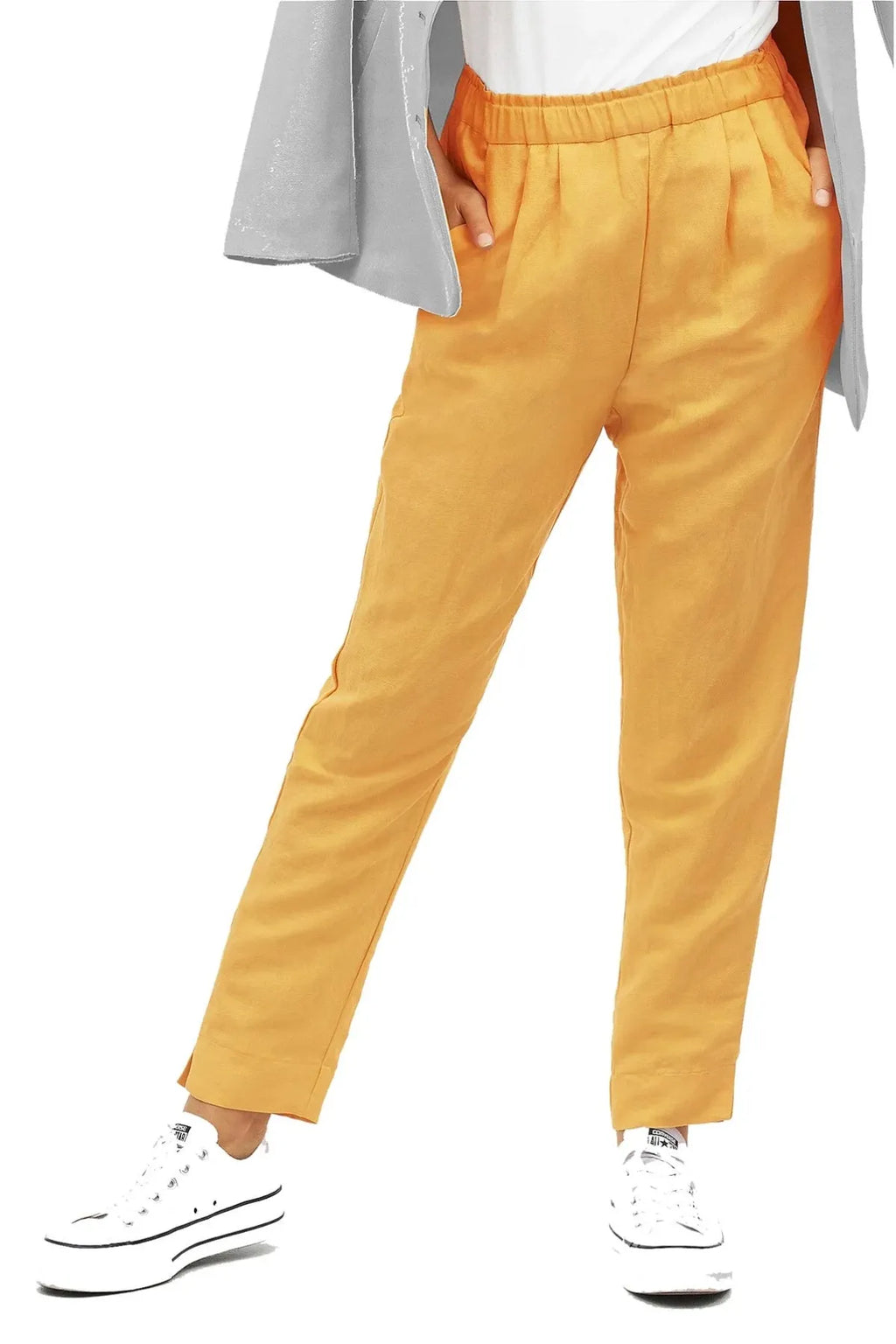 Mustard colored 2024 pants for ladies