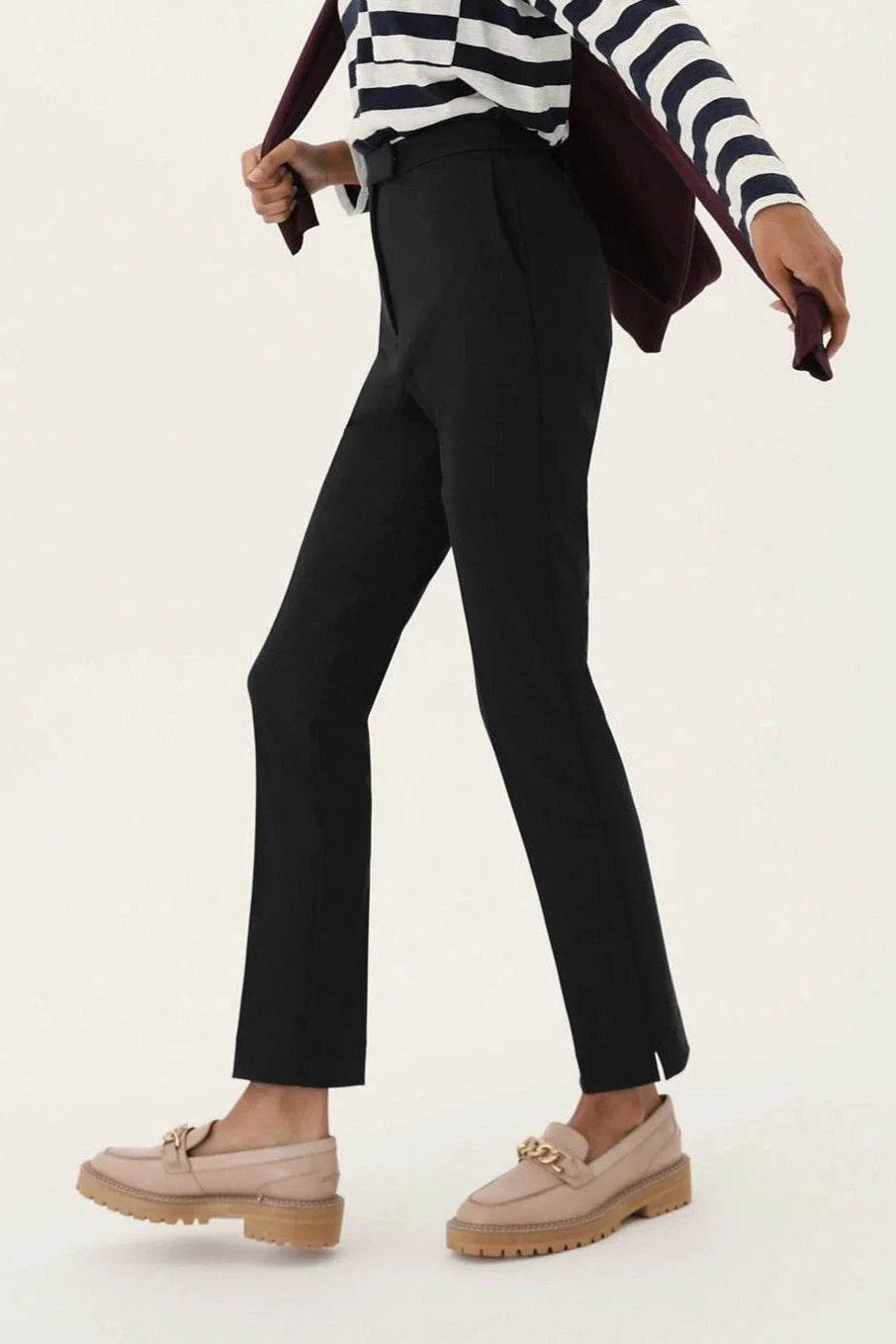 Slim fit 2024 ankle grazer trousers