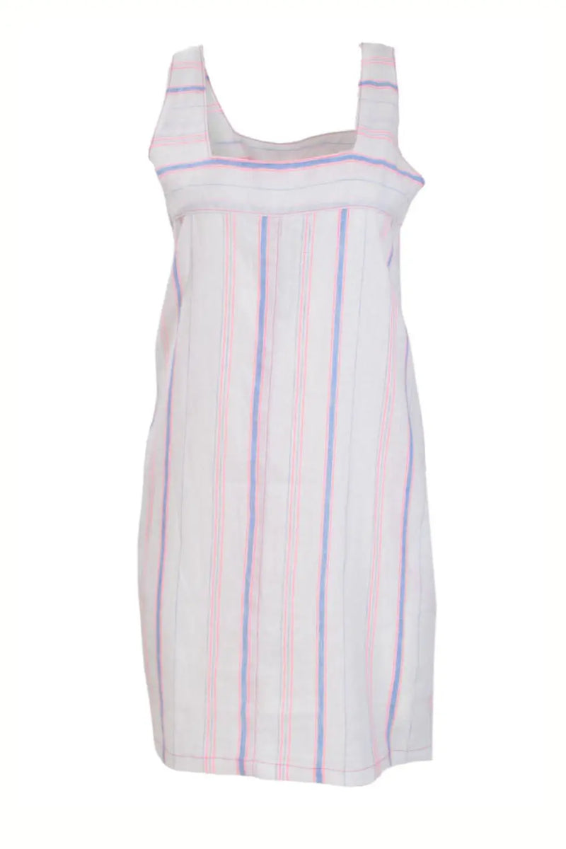 Secret Label Striped Sleeveless Linen Dress