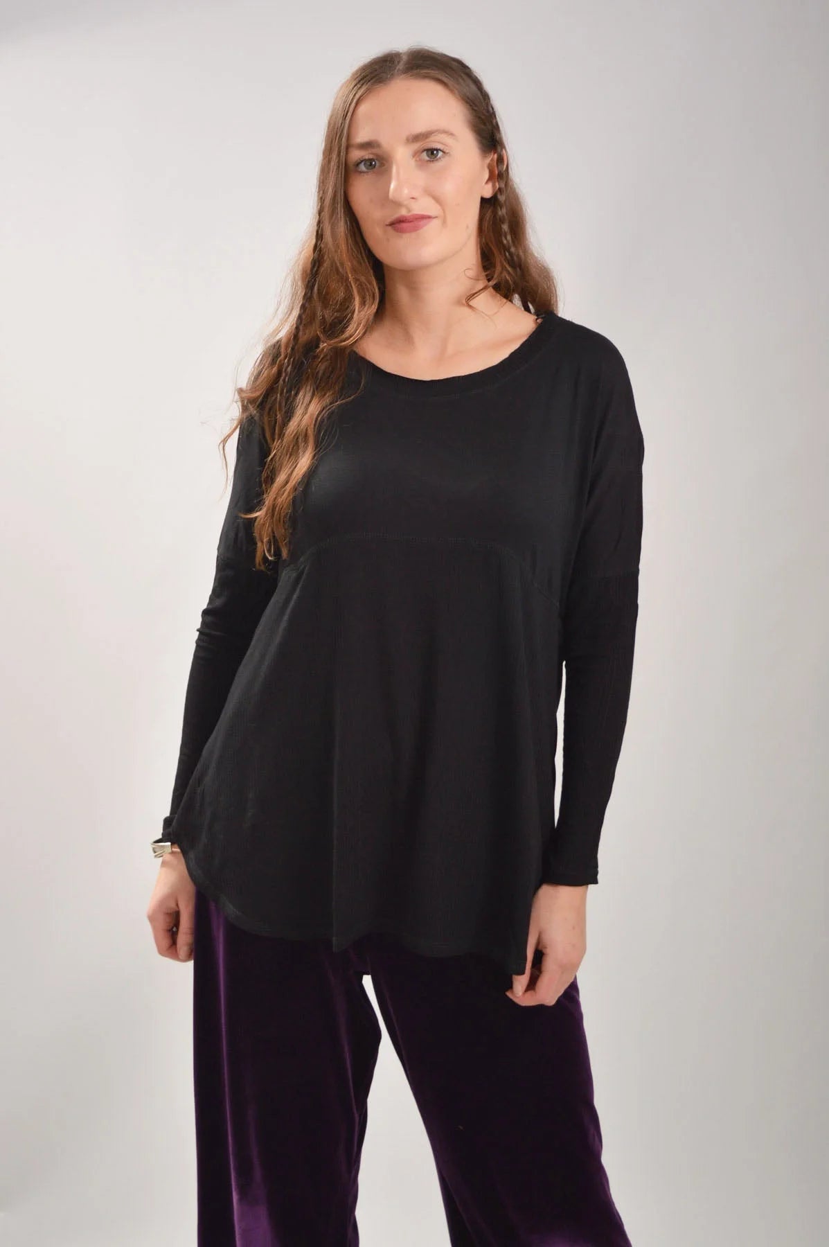 Urban Outfitters Rib Mix Top Black / XS