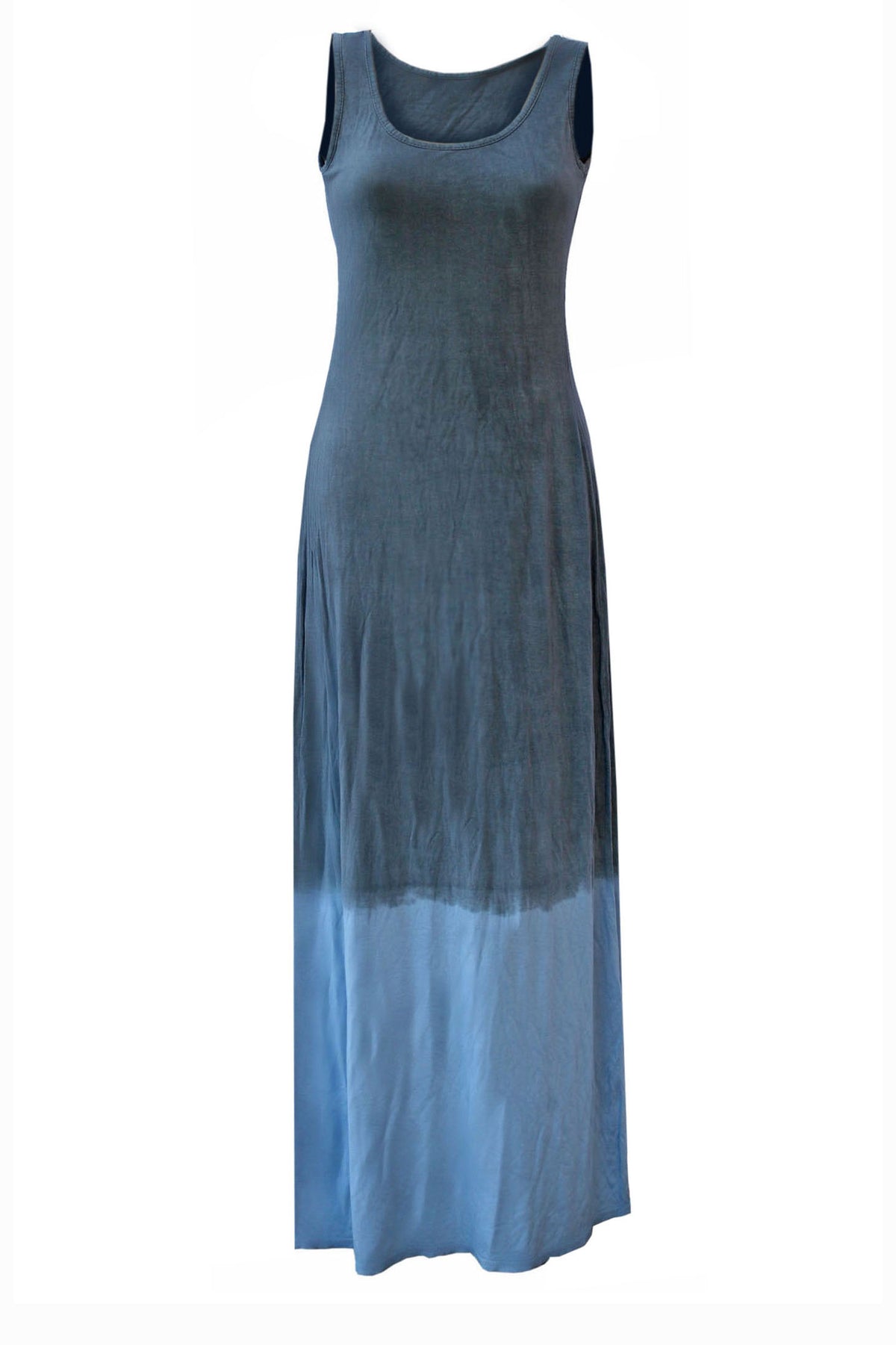 Dip Dye Sleeveless Jersey Maxi Dress