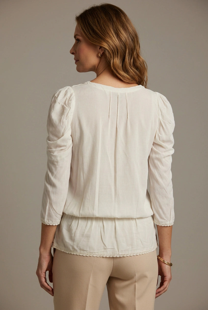 Silky Ruffle Blouse