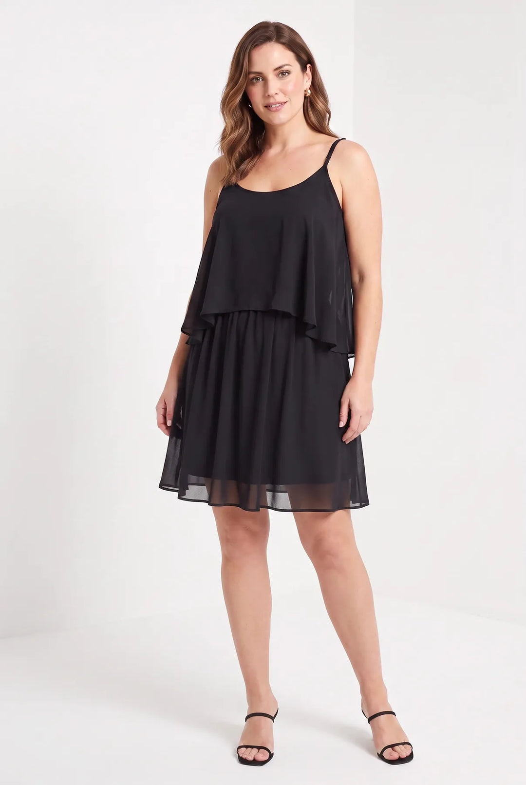 Chiffon Layered Strappy Dress