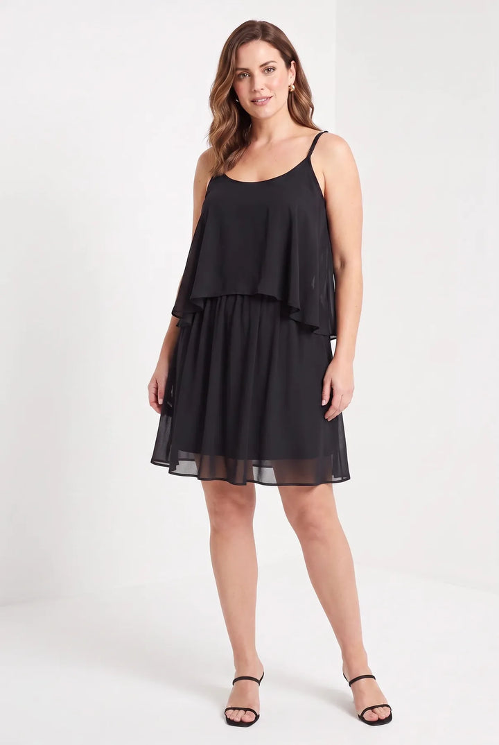 Chiffon Layered Strappy Dress
