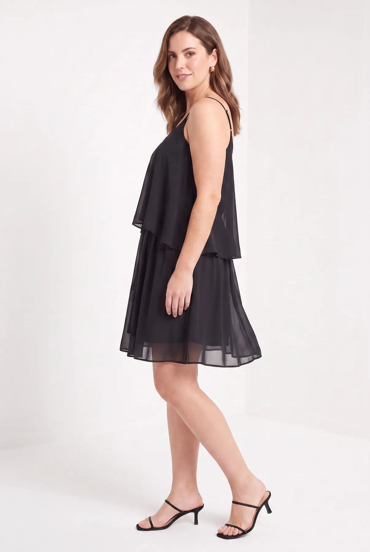 Chiffon Layered Strappy Dress