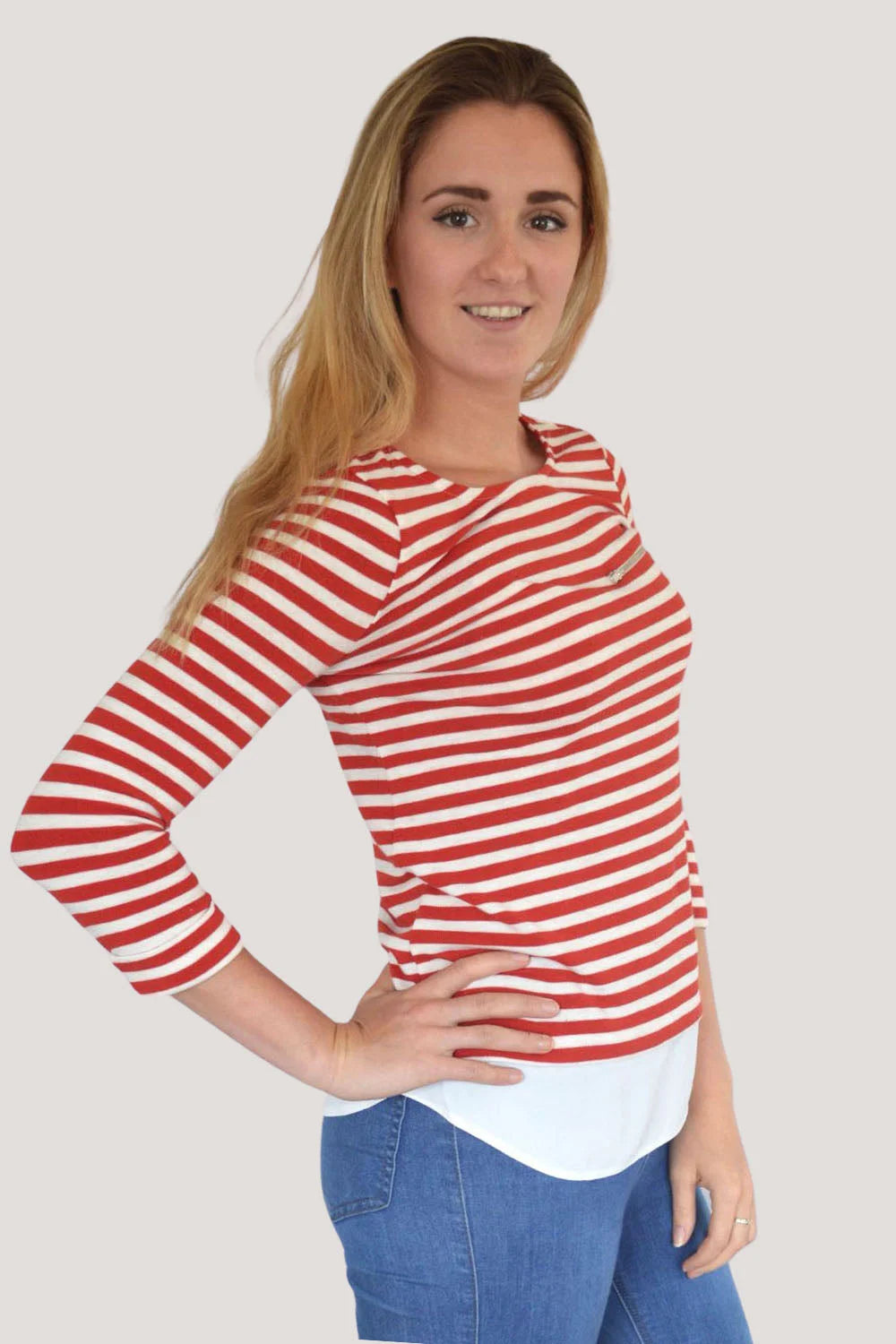Dorothy Perkins Striped Mock Layered Top