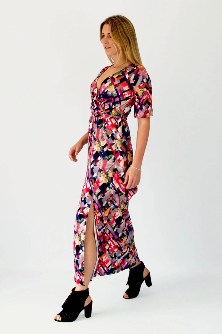 Ella Empire Line Split Front Dress