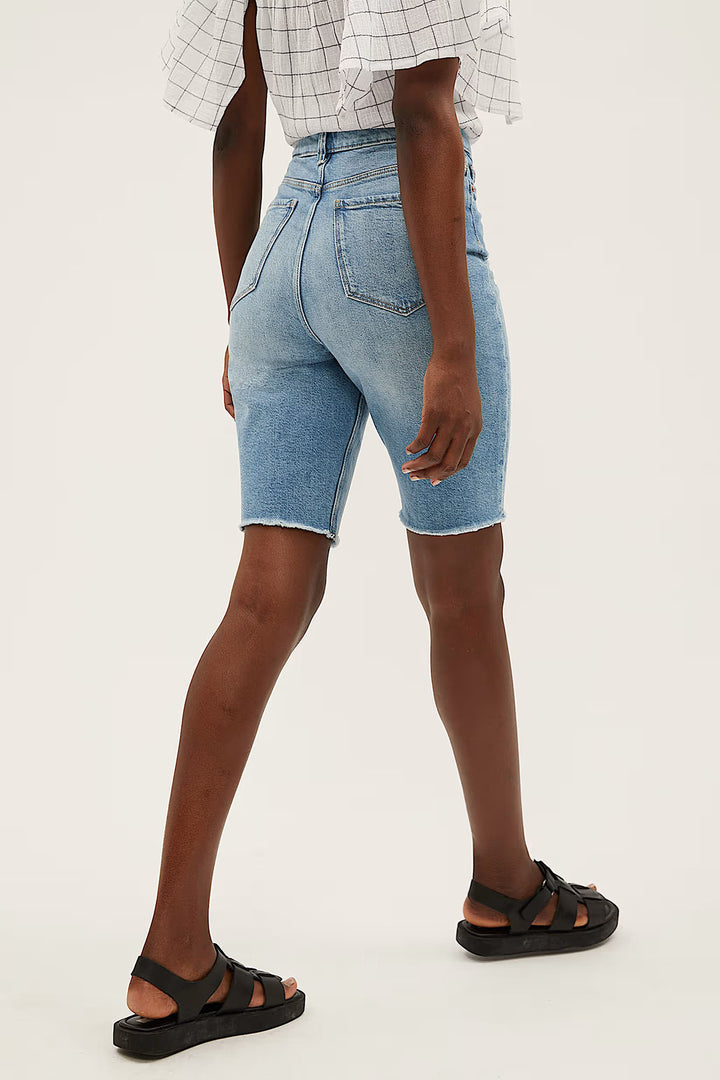 Denim Bermuda Shorts