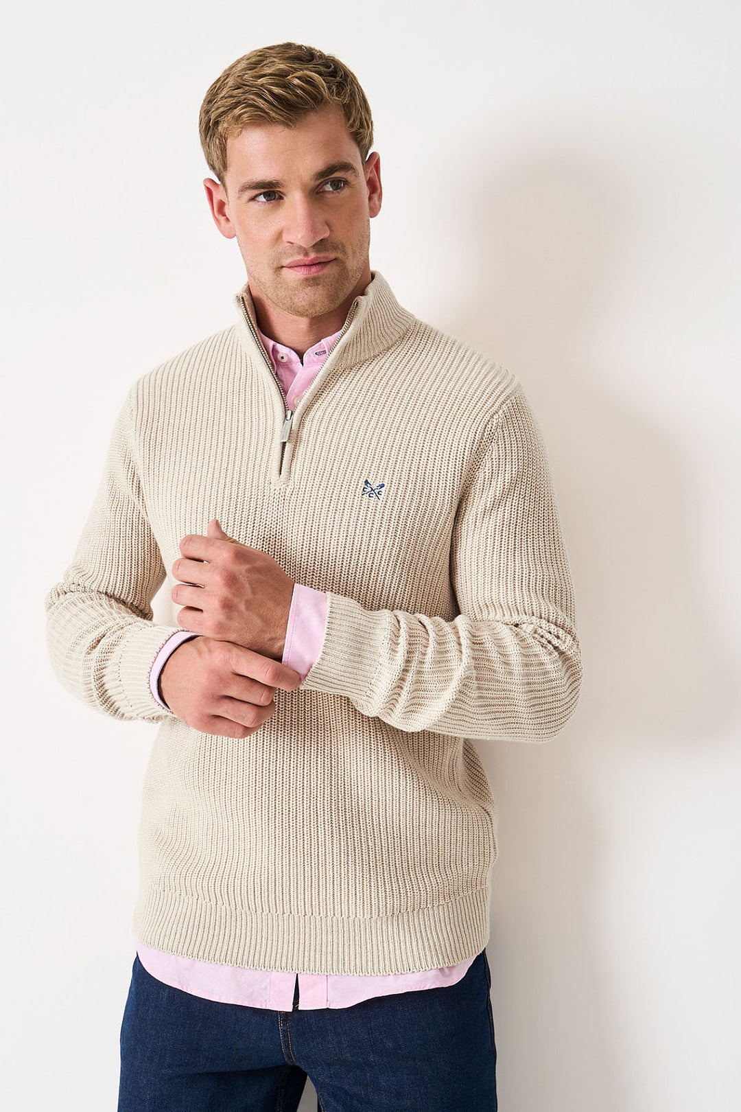 Quarter Zip Fisherman Jumper