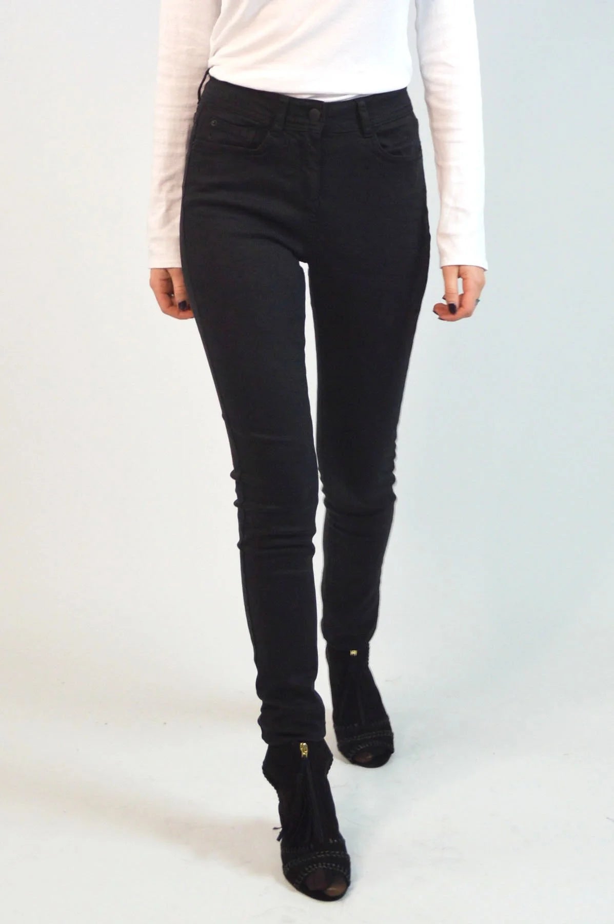 Secret Label Soft Touch High Waisted Skinny Jeans Black / 4