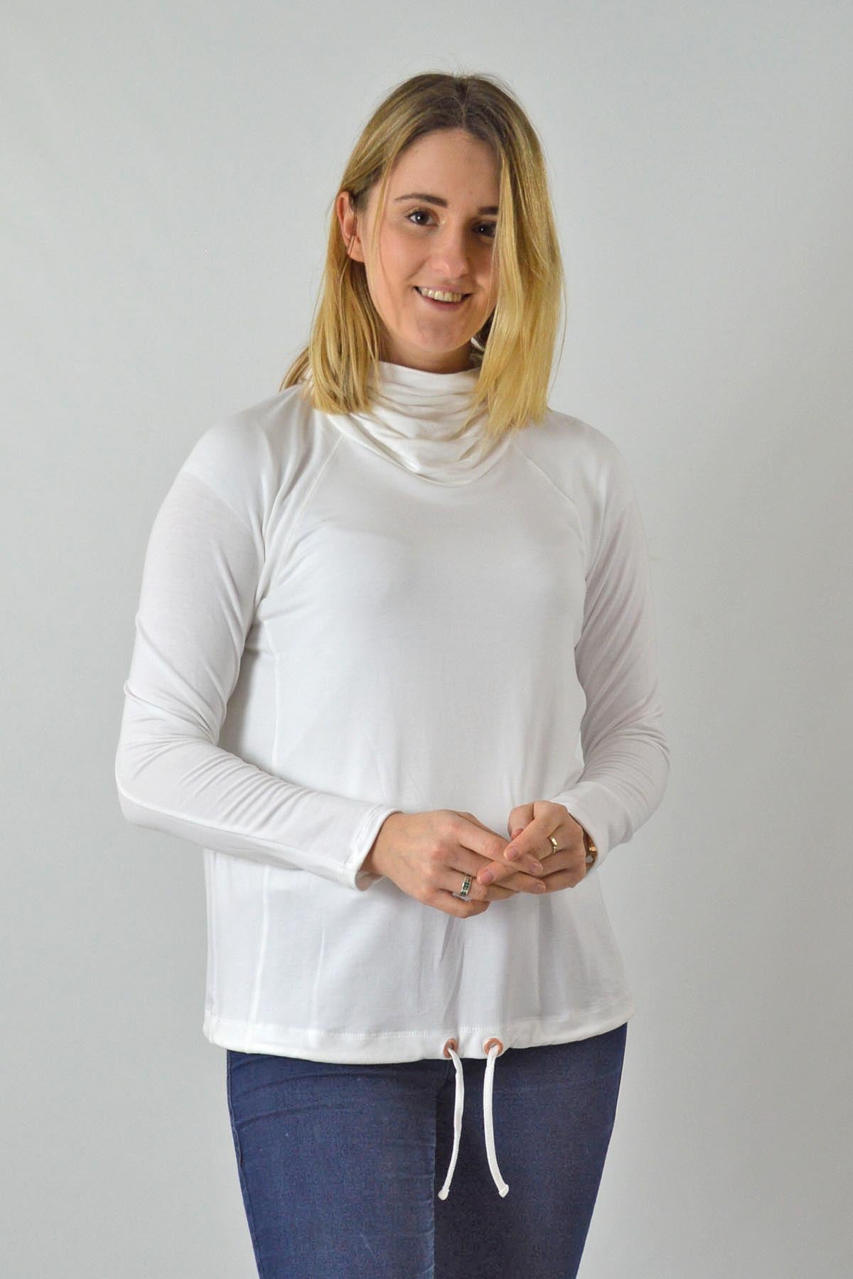 Cowl Neck Jersey Top