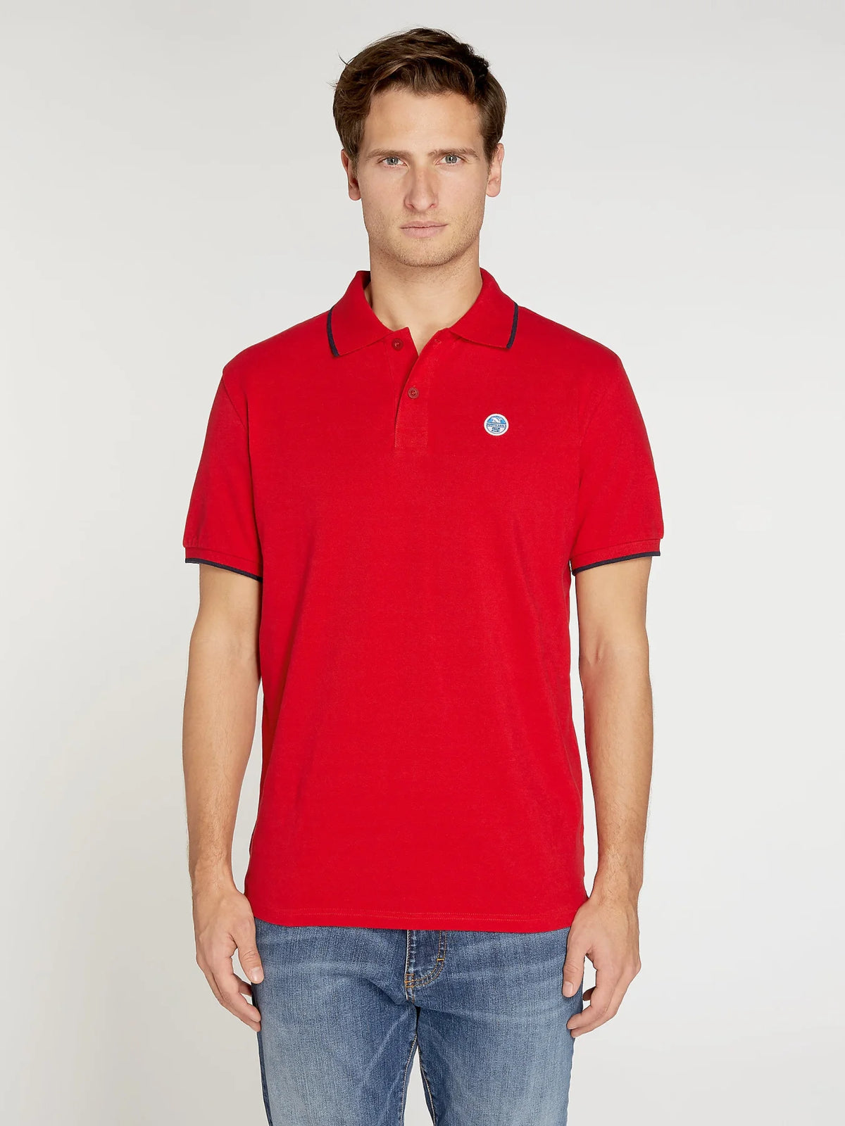 North Sails Cotton Pique Polo Shirt Red / S / Legacy