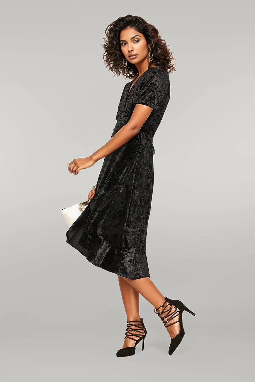 Crushed sales velvet wrap