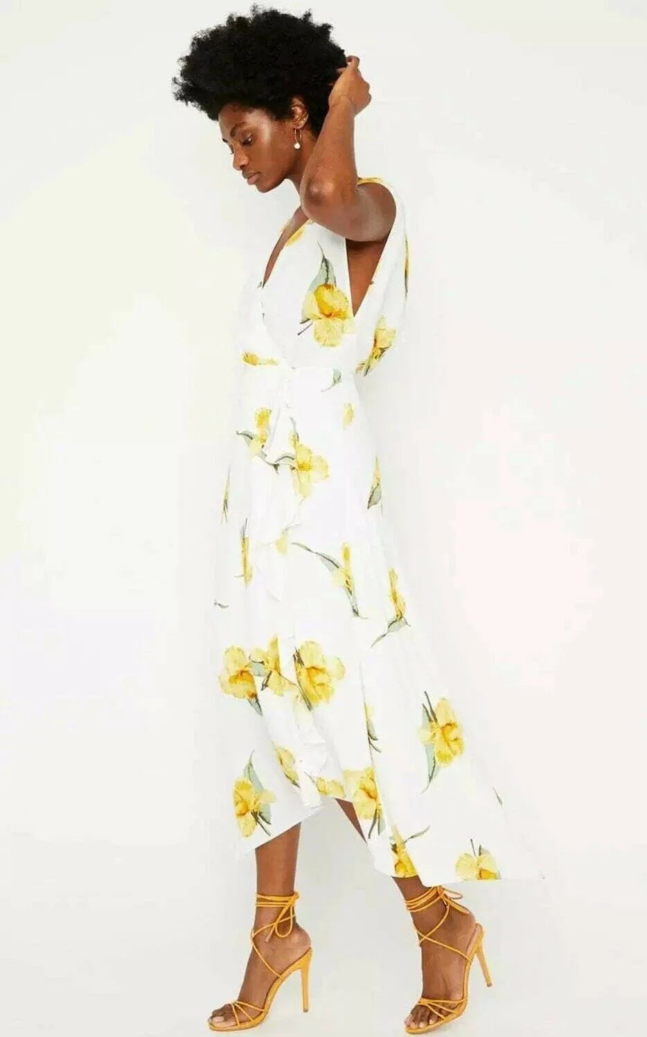 Warehouse online yellow dress