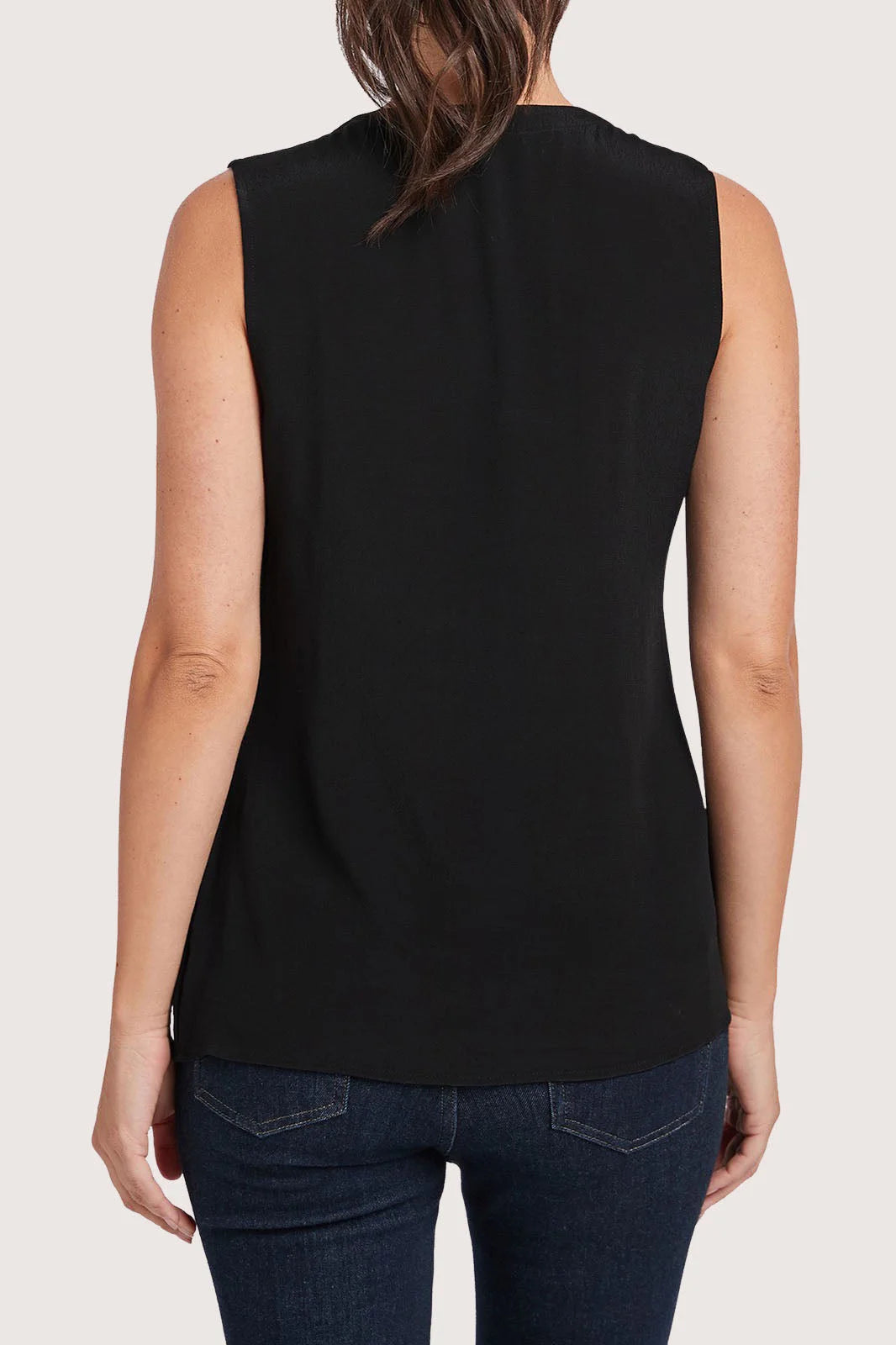 Secret Label Sleeveless Button Front Fitted Blouse