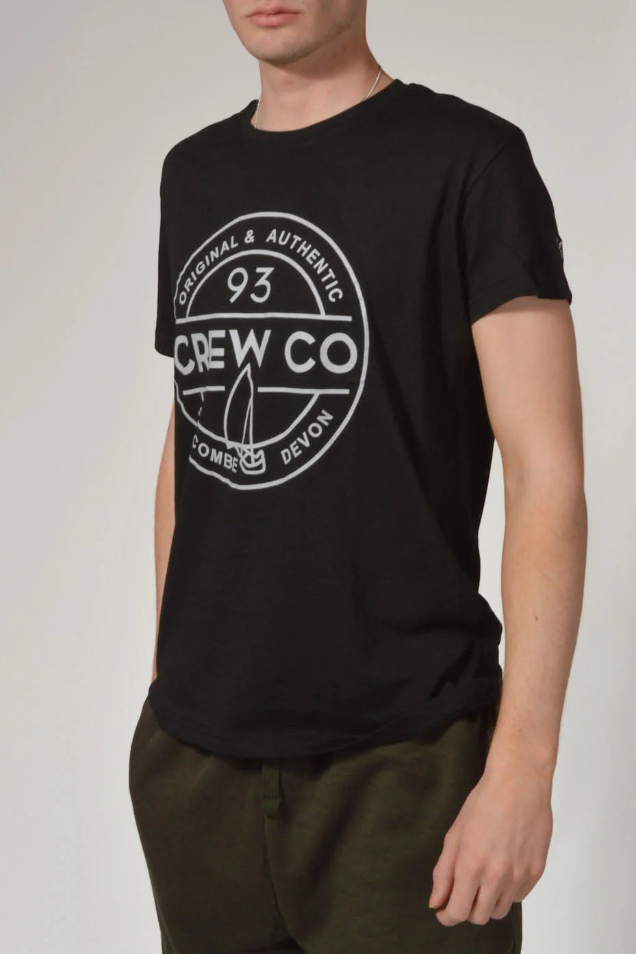 Crew Clothing Logo T Shirts Black (Original) / S