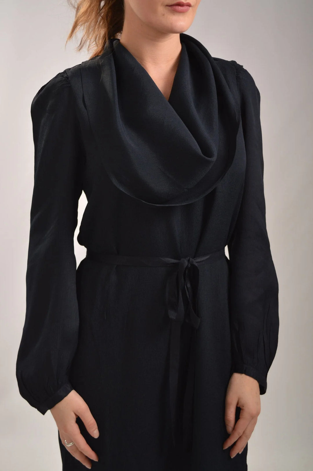 Crepe Cowl Neck Dress – Secret Label