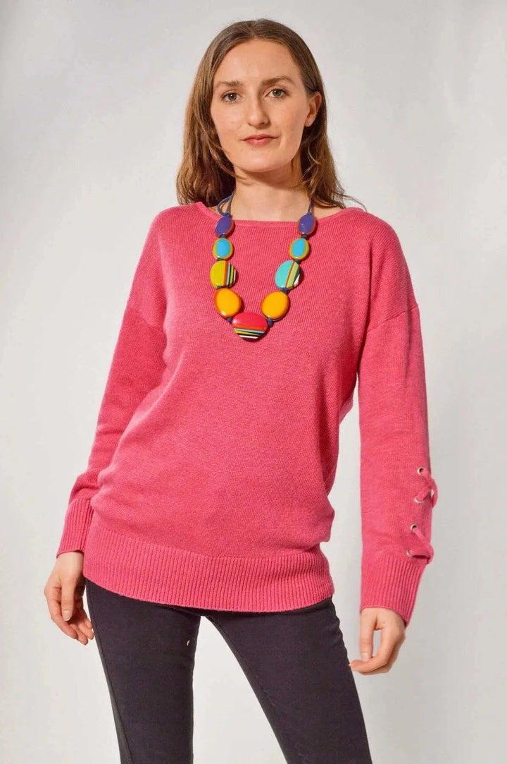 Criss Cross Sleeve Jumper-Secret Label