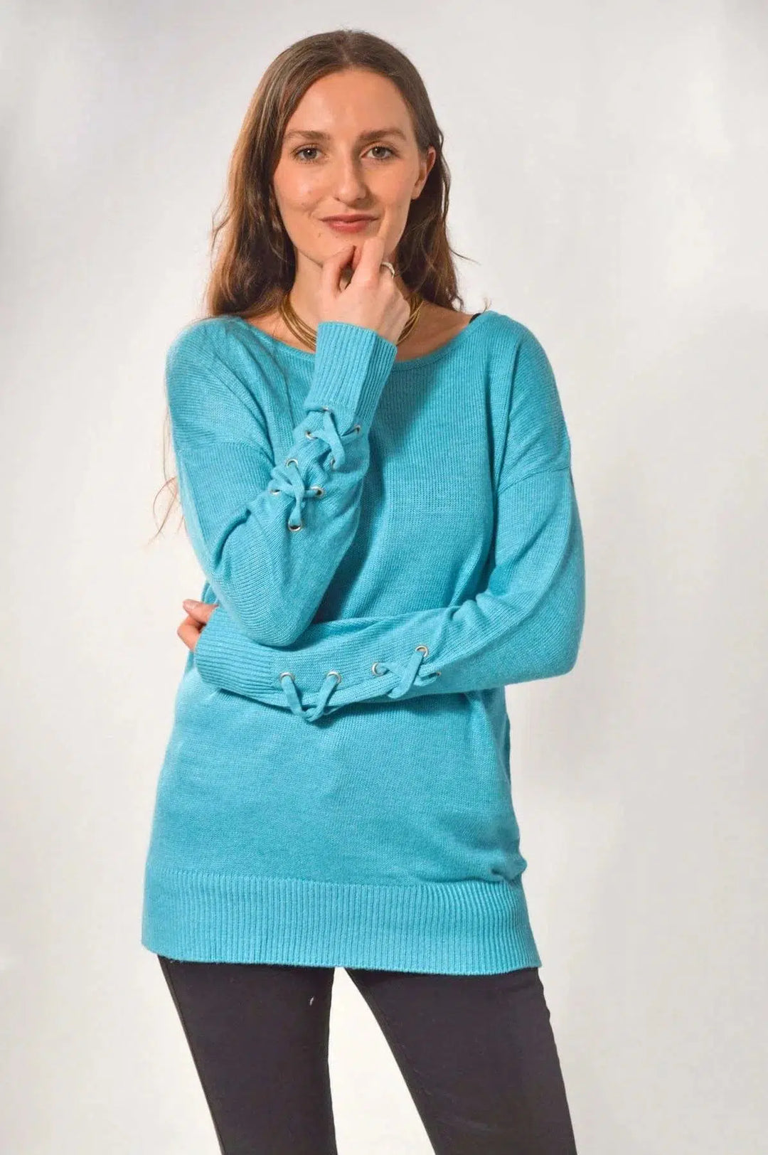 Criss Cross Sleeve Jumper-Secret Label
