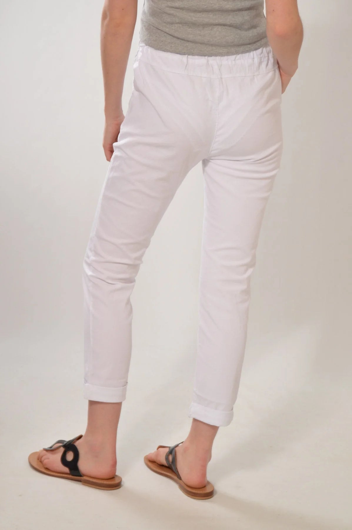 White cotton discount pants