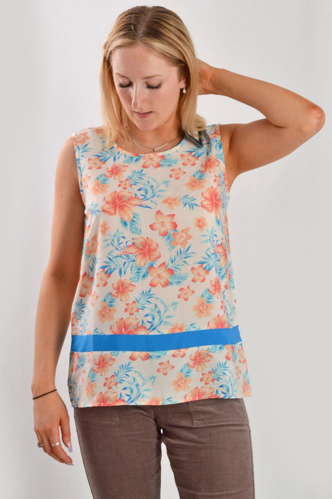 Boxy Silky Sleeveless Top