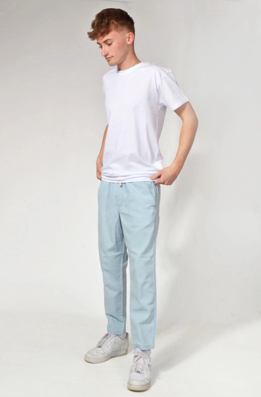 Cotton straight leg ankle grazer joggers hotsell