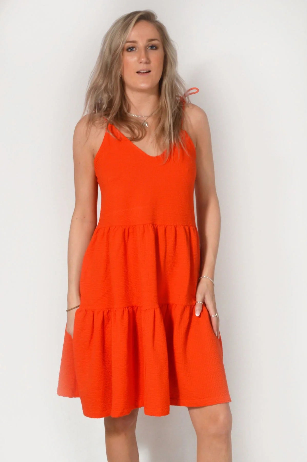 H&M Textured Stretch Sun Dress