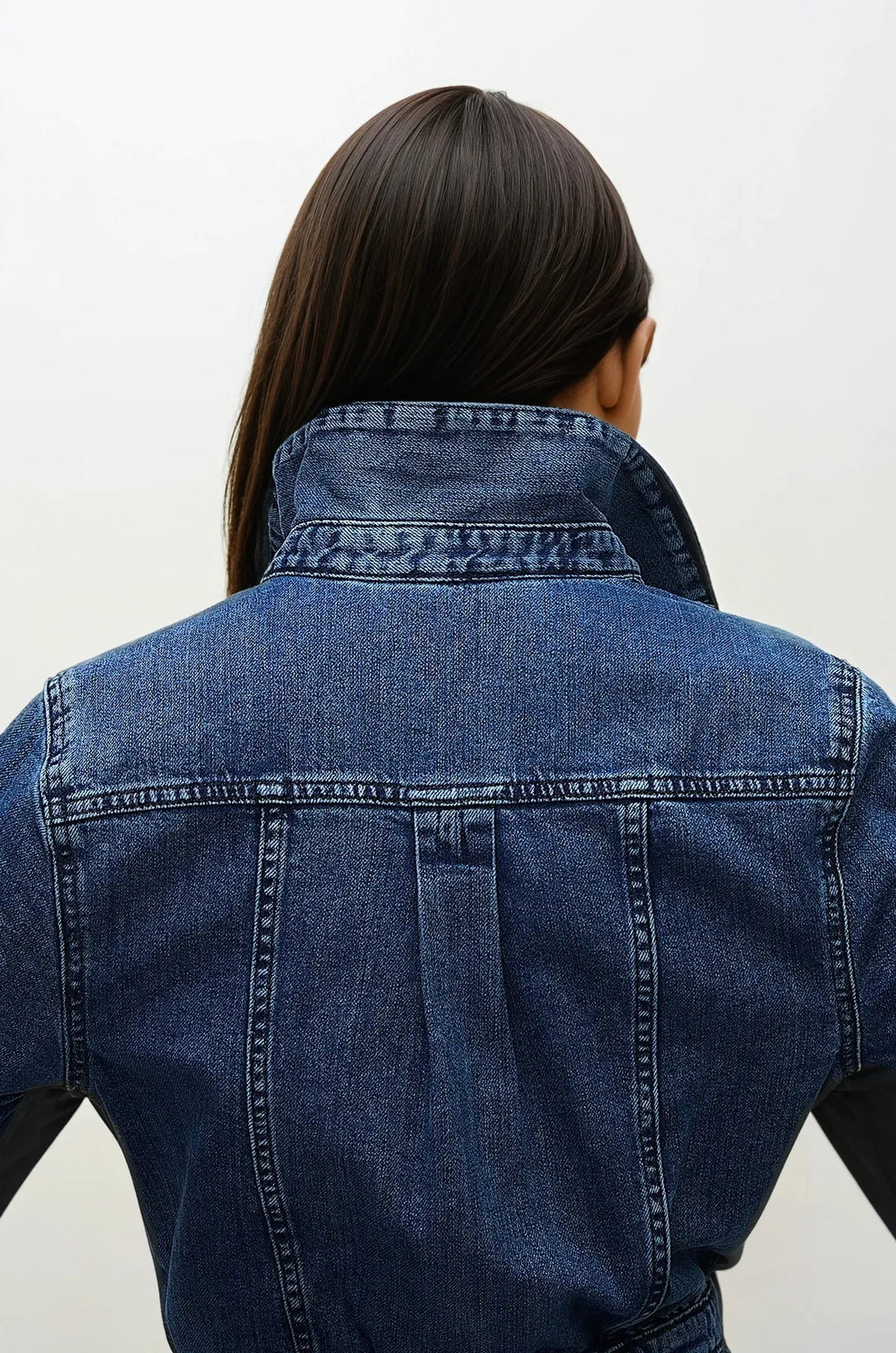 Denim Short Sleeve Midi Utility Dress