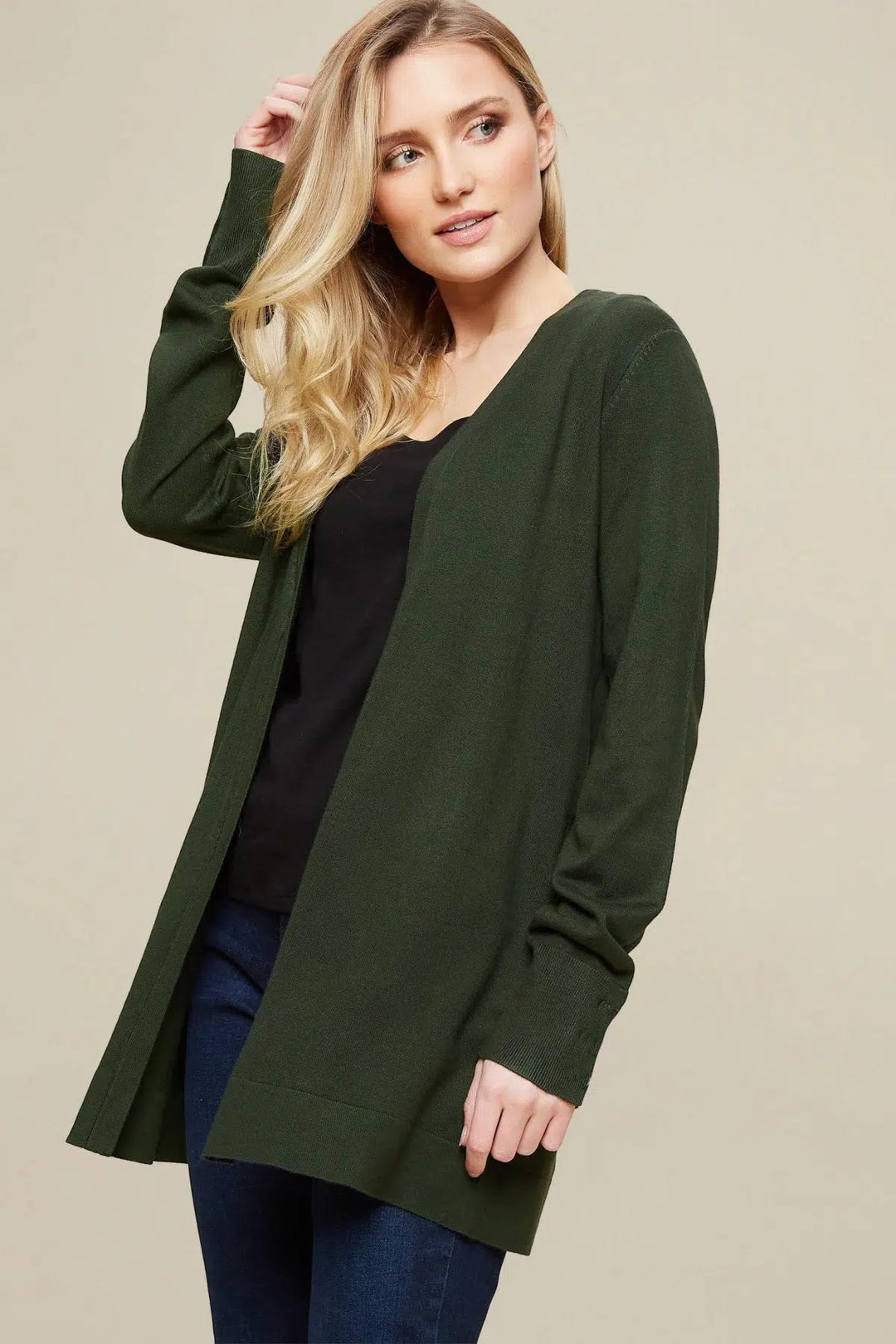Open Front Cardigan Secret Label