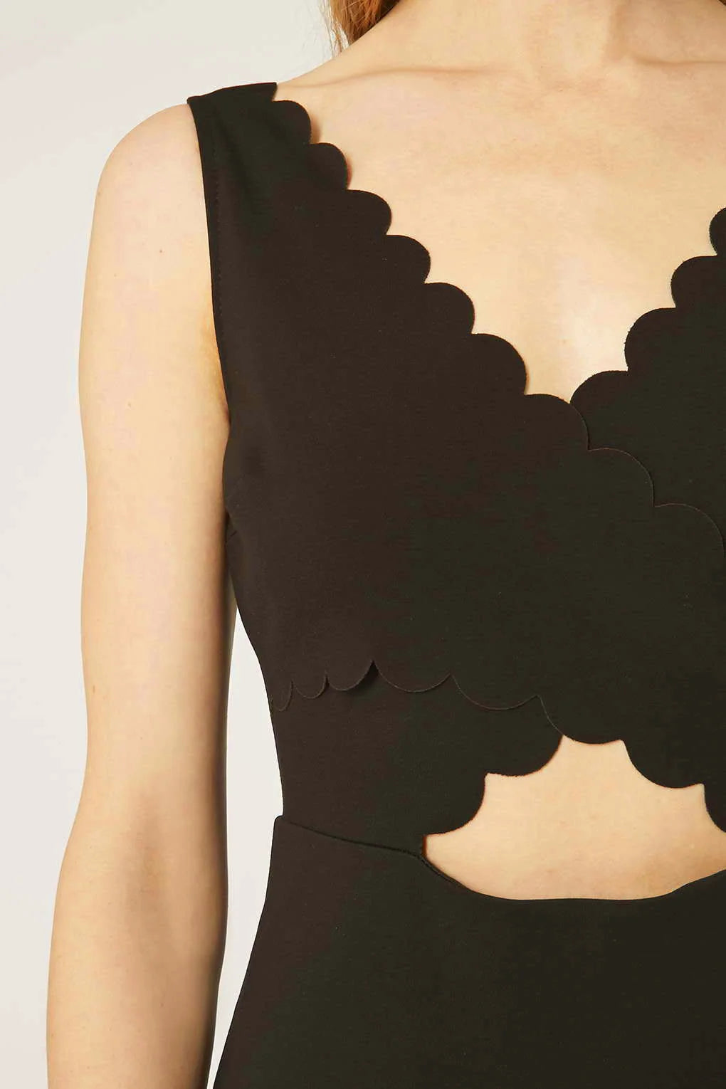 Scallop Edge Cut Out Dress Secret Label Scallop Edge Cut Out Dress Secret Label