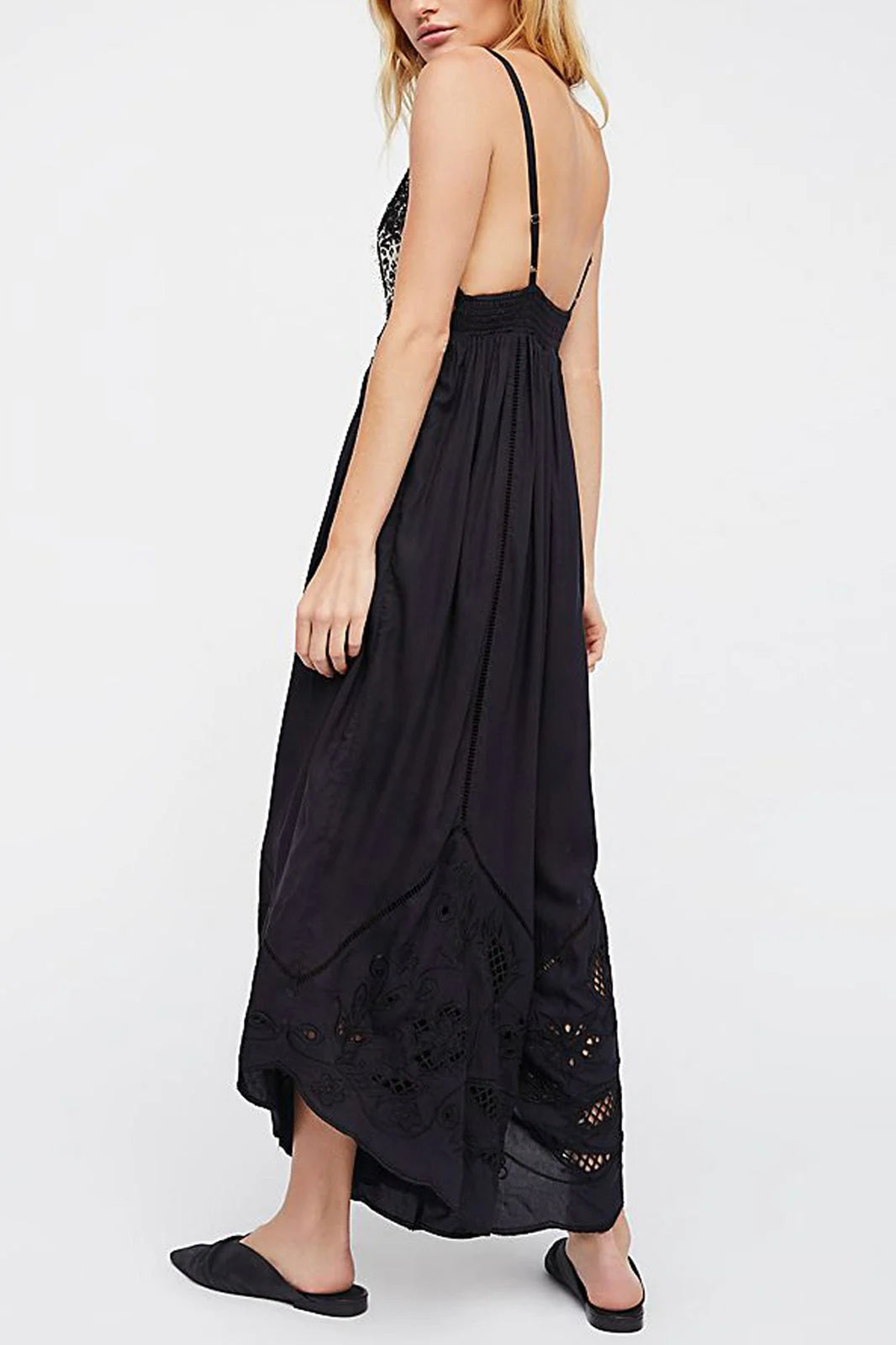 Free People Wild Eyes Strappy Jumpsuit Dress Lilac XS