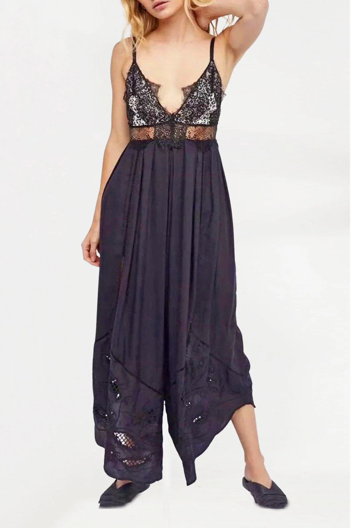Free people top lace jumpsuit