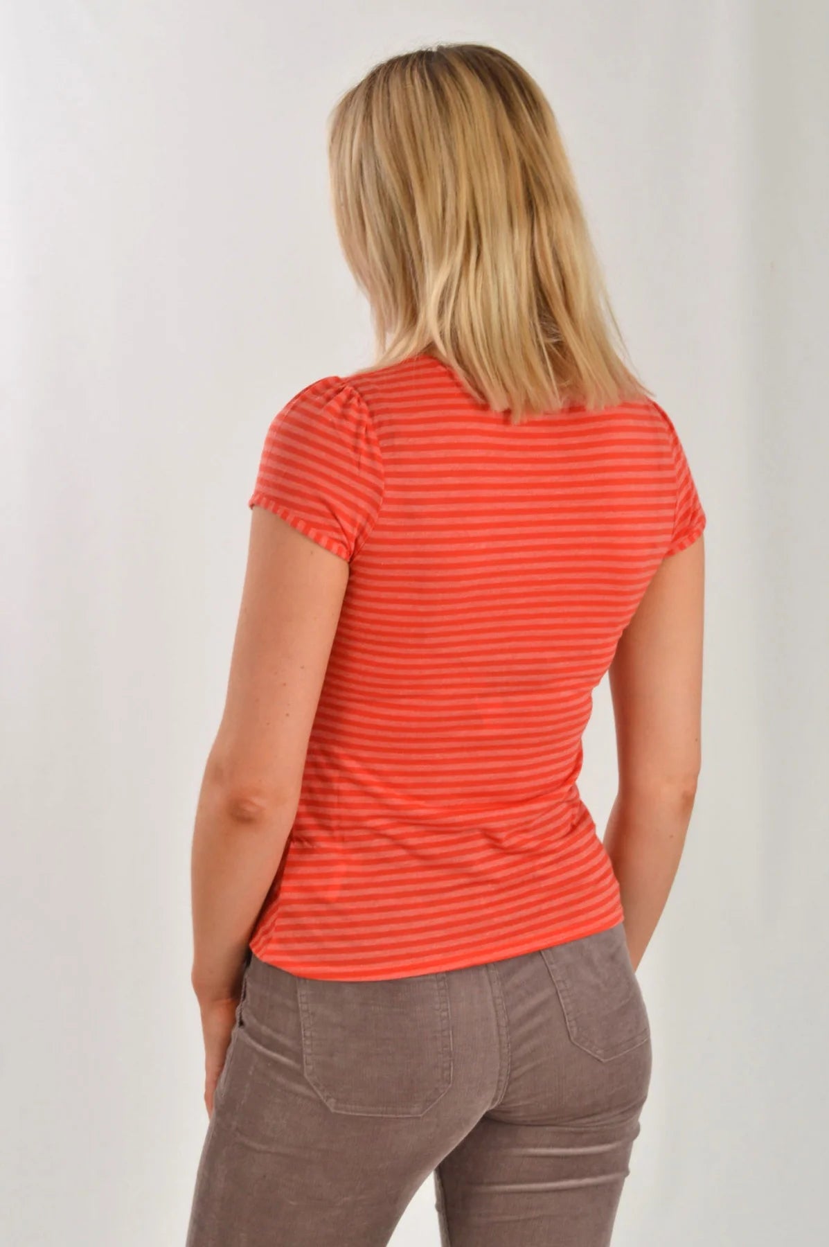 Phase Eight Striped Twist Front Top