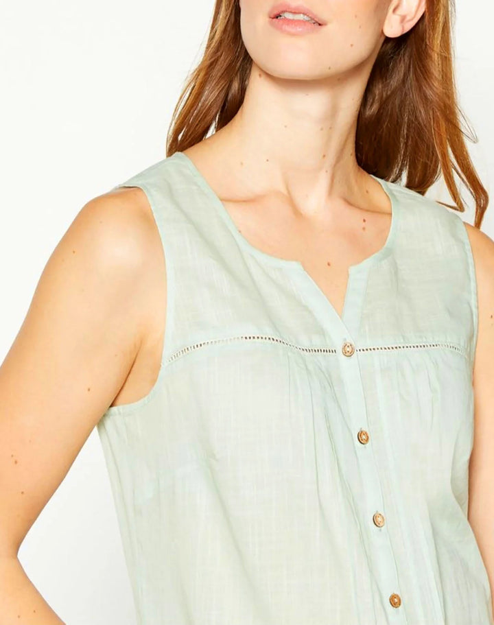 Mantaray Sleeveless Light Cotton Blouse