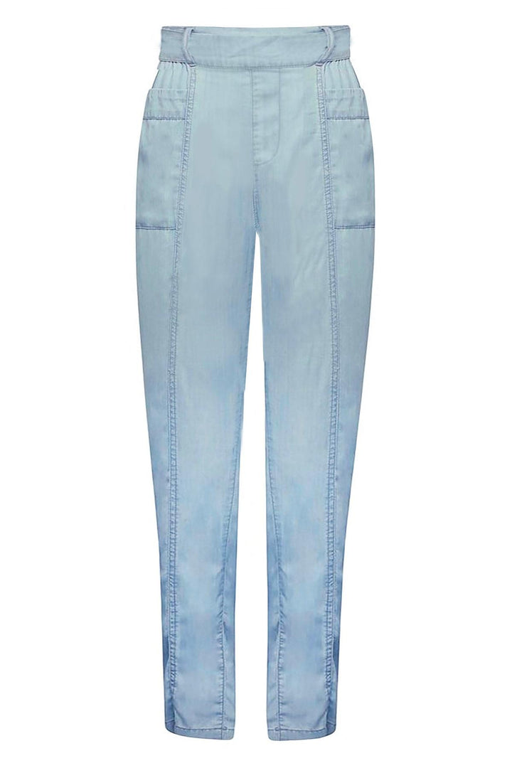 Chambray Relaxed Taper Trousers