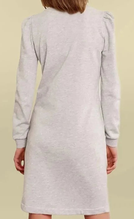 Boden Puff Sleeve Sweatshirt Dress