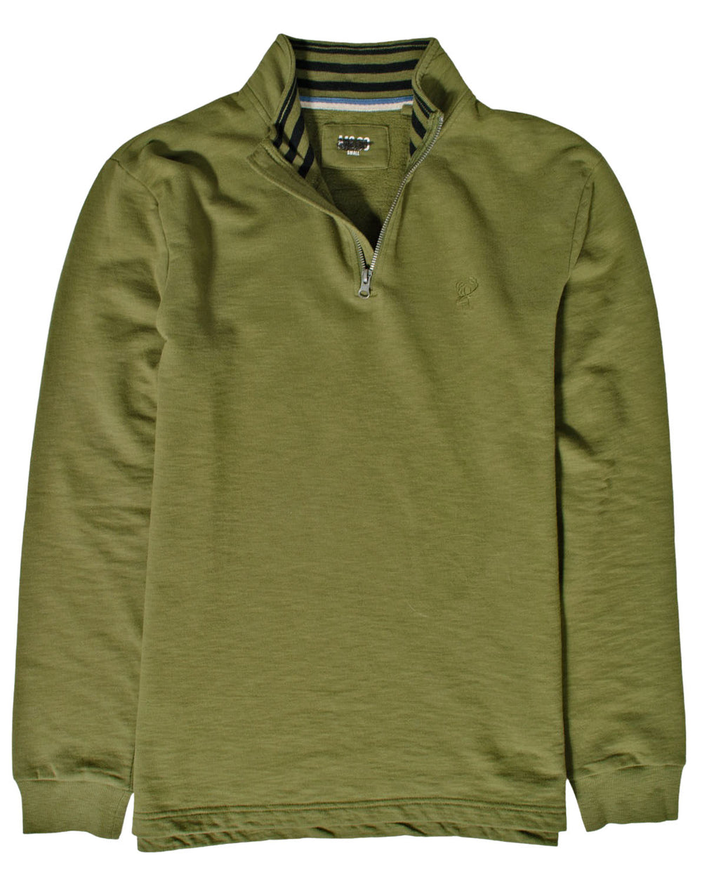 Quarter Zip Cotton Sweatshirt-Secret Label