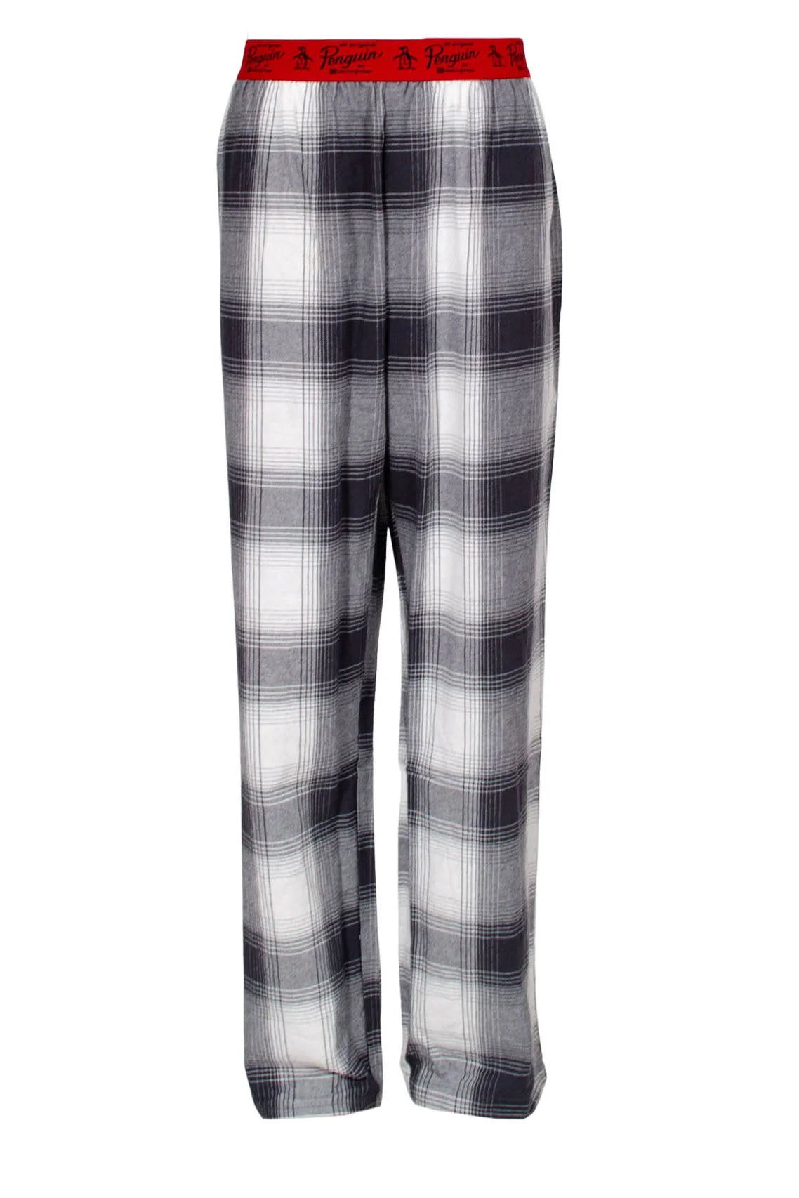 Penguin Cotton Check Pyjama Lounge Pants Grey/White / M