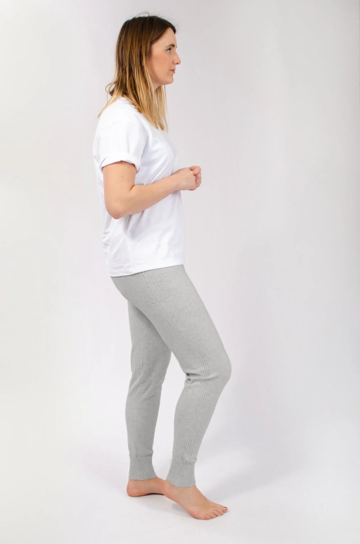 River Island Soft Touch Ribbed Jersey Joggers