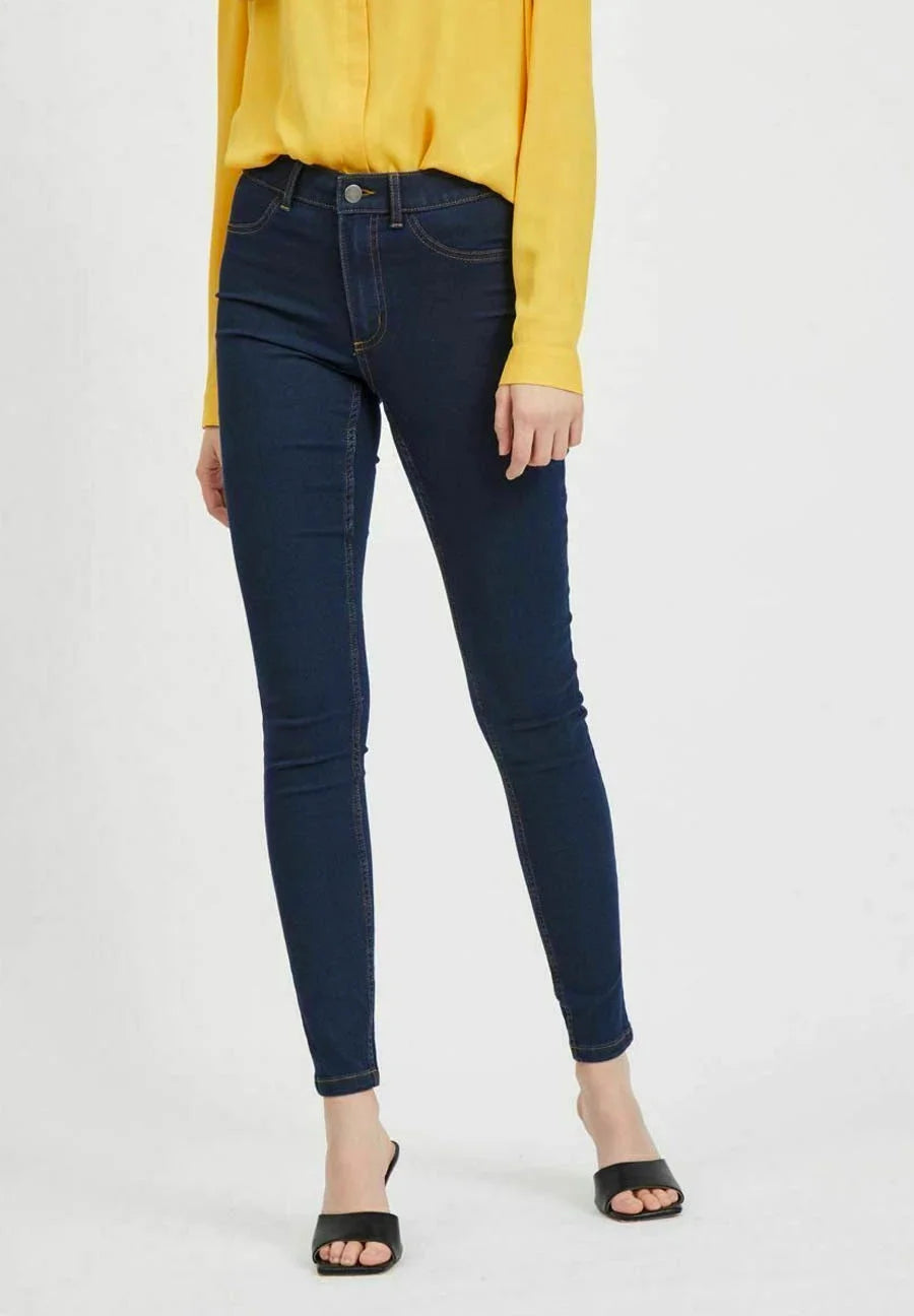 Vila Regular Skinny Jeans Denim / 14 / Short