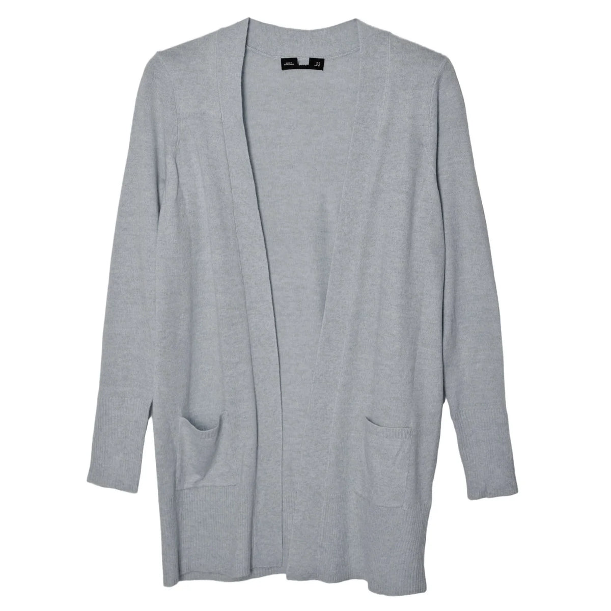 Secret Label Fine Knit Long Pocket Cardigan Grey / 8