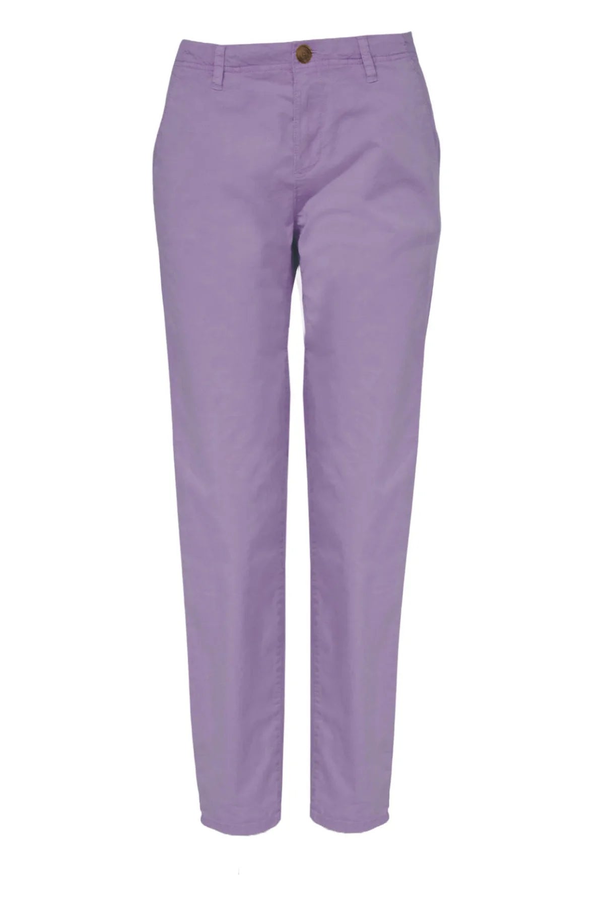 Esprit Stretch Cotton Chino Trousers Lilac / 8 / Long