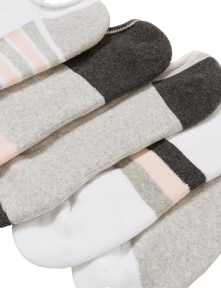 Comfort Grey Mix Trainer Liner Socks 5 Pack