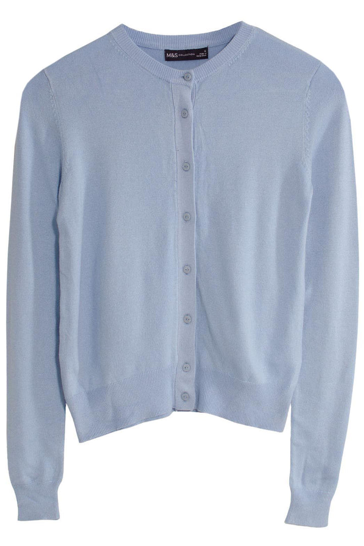 Round Neck Button Down Cardigan