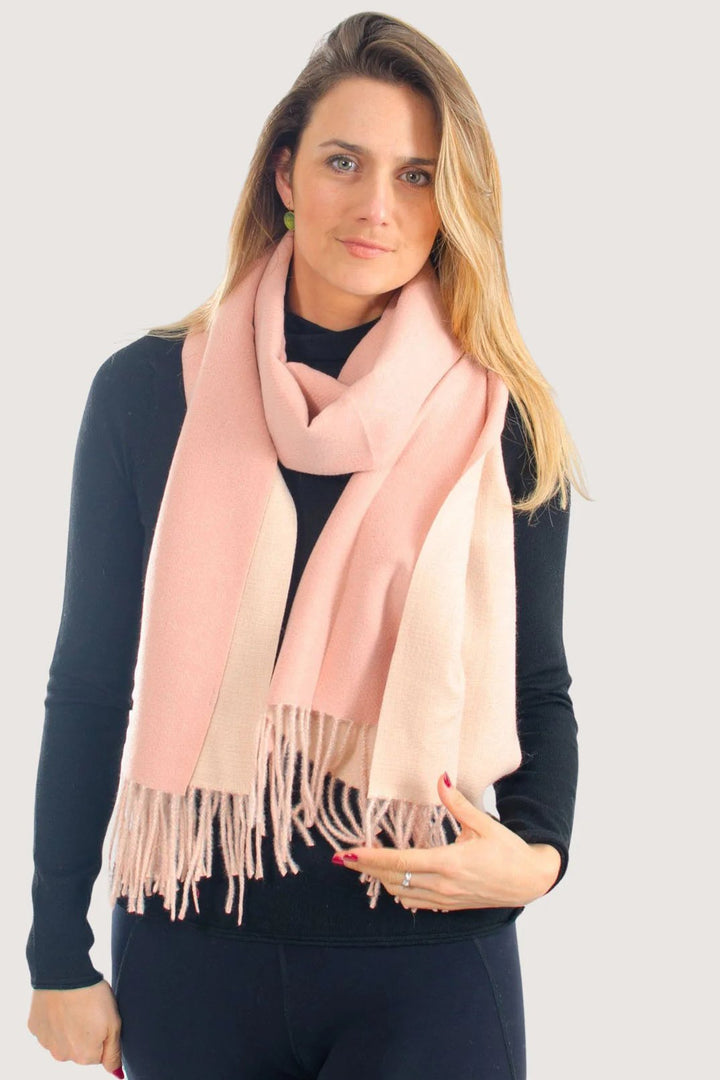Two Tone Cashmere Blend Scarf